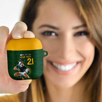 South Africa Rugby Custom AirPods Case Glory Be To Springboks - Wonder Print Shop