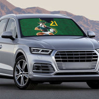 South Africa Rugby Custom Auto Sun Shade Glory Be To Springboks - Wonder Print Shop