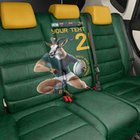 South Africa Rugby Custom Back Car Seat Cover Glory Be To Springboks - Wonder Print Shop