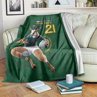 South Africa Rugby Custom Blanket Glory Be To Springboks - Wonder Print Shop