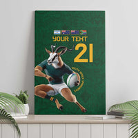 South Africa Rugby Custom Canvas Wall Art Glory Be To Springboks - Wonder Print Shop