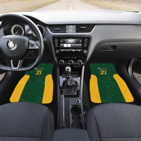 South Africa Rugby Custom Car Mats Glory Be To Springboks - Wonder Print Shop