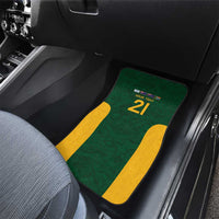 South Africa Rugby Custom Car Mats Glory Be To Springboks - Wonder Print Shop