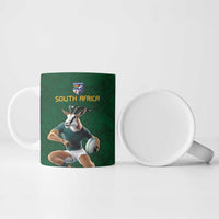 South Africa Rugby Custom Ceramic Mug Glory Be To Springboks - Wonder Print Shop