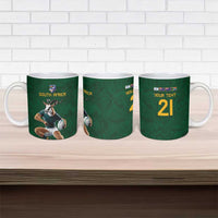 South Africa Rugby Custom Ceramic Mug Glory Be To Springboks - Wonder Print Shop