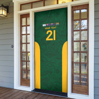 South Africa Rugby Custom Door Cover Glory Be To Springboks - Wonder Print Shop