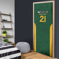 South Africa Rugby Custom Door Cover Glory Be To Springboks - Wonder Print Shop