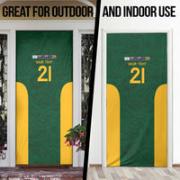 South Africa Rugby Custom Door Cover Glory Be To Springboks - Wonder Print Shop