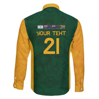 South Africa Rugby Custom Family Matching Off Shoulder Maxi Dress and Hawaiian Shirt Glory Be To Springboks - Wonder Print Shop