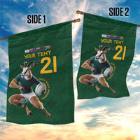 South Africa Rugby Custom Garden Flag Glory Be To Springboks - Wonder Print Shop