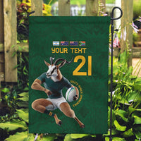 South Africa Rugby Custom Garden Flag Glory Be To Springboks - Wonder Print Shop
