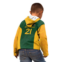 South Africa Rugby Custom Kid Hoodie Glory Be To Springboks - Wonder Print Shop