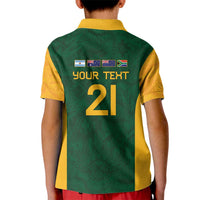 South Africa Rugby Custom Kid Polo Shirt Glory Be To Springboks - Wonder Print Shop