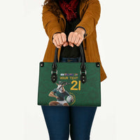 South Africa Rugby Custom Leather Bag Glory Be To Springboks - Wonder Print Shop