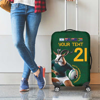South Africa Rugby Custom Luggage Cover Glory Be To Springboks - Wonder Print Shop