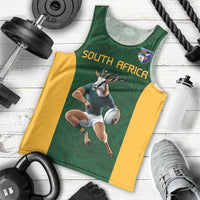 South Africa Rugby Custom Men Tank Top Glory Be To Springboks - Wonder Print Shop