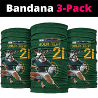 South Africa Rugby Custom Neck Gaiter Glory Be To Springboks - Wonder Print Shop