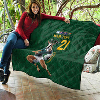 South Africa Rugby Custom Quilt Glory Be To Springboks - Wonder Print Shop