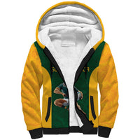 South Africa Rugby Custom Sherpa Hoodie Glory Be To Springboks - Wonder Print Shop