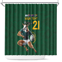 South Africa Rugby Custom Shower Curtain Glory Be To Springboks - Wonder Print Shop