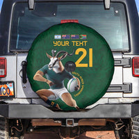South Africa Rugby Custom Spare Tire Cover Glory Be To Springboks - Wonder Print Shop