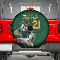 South Africa Rugby Custom Spare Tire Cover Glory Be To Springboks - Wonder Print Shop