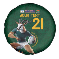 South Africa Rugby Custom Spare Tire Cover Glory Be To Springboks - Wonder Print Shop