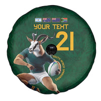 South Africa Rugby Custom Spare Tire Cover Glory Be To Springboks - Wonder Print Shop