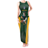 South Africa Rugby Custom Tank Maxi Dress Glory Be To Springboks - Wonder Print Shop
