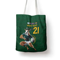 South Africa Rugby Custom Tote Bag Glory Be To Springboks - Wonder Print Shop