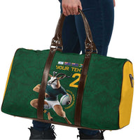 South Africa Rugby Custom Travel Bag Glory Be To Springboks - Wonder Print Shop