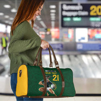 South Africa Rugby Custom Travel Bag Glory Be To Springboks - Wonder Print Shop