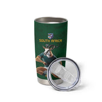 South Africa Rugby Custom Tumbler Cup Glory Be To Springboks - Wonder Print Shop