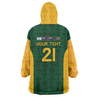 South Africa Rugby Custom Wearable Blanket Hoodie Glory Be To Springboks - Wonder Print Shop