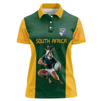 South Africa Rugby Custom Women Polo Shirt Glory Be To Springboks - Wonder Print Shop