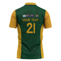 South Africa Rugby Custom Zipper Polo Shirt Glory Be To Springboks - Wonder Print Shop