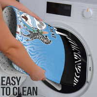 Botswana Cricket Custom Bathroom Set Baggy Blues Zebra Skins Pattern - Wonder Print Shop
