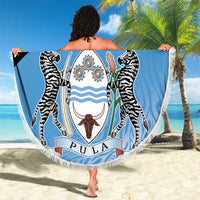 Botswana Cricket Custom Beach Blanket Baggy Blues Zebra Skins Pattern - Wonder Print Shop