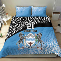 Botswana Cricket Custom Bedding Set Baggy Blues Zebra Skins Pattern - Wonder Print Shop