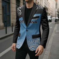 Botswana Cricket Custom Blazer Baggy Blues Zebra Skins Pattern - Wonder Print Shop
