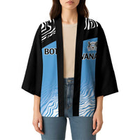 Botswana Cricket Custom Kimono Baggy Blues Zebra Skins Pattern - Wonder Print Shop