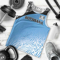 Botswana Cricket Custom Men Tank Top Baggy Blues Zebra Skins Pattern - Wonder Print Shop