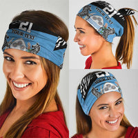 Botswana Cricket Custom Neck Gaiter Baggy Blues Zebra Skins Pattern - Wonder Print Shop