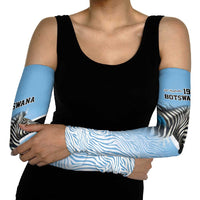Botswana Independence Day 1966 Arm Sleeves Tribal Zebra Skins Pattern - Wonder Print Shop