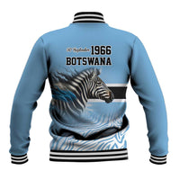 Botswana Independence Day 1966 Baseball Jacket Tribal Zebra Skins Pattern - Wonder Print Shop