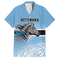 Botswana Independence Day 1966 Family Matching Off The Shoulder Long Sleeve Dress and Hawaiian Shirt Tribal Zebra Skins Pattern - Wonder Print Shop
