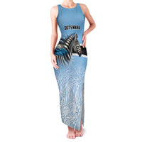 Botswana Independence Day 1966 Family Matching Tank Maxi Dress and Hawaiian Shirt Tribal Zebra Skins Pattern - Wonder Print Shop