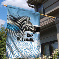 Botswana Independence Day 1966 Garden Flag Tribal Zebra Skins Pattern - Wonder Print Shop