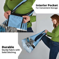 Botswana Independence Day 1966 Grocery Bag Tribal Zebra Skins Pattern - Wonder Print Shop