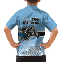 Botswana Independence Day 1966 Hawaiian Shirt Tribal Zebra Skins Pattern - Wonder Print Shop